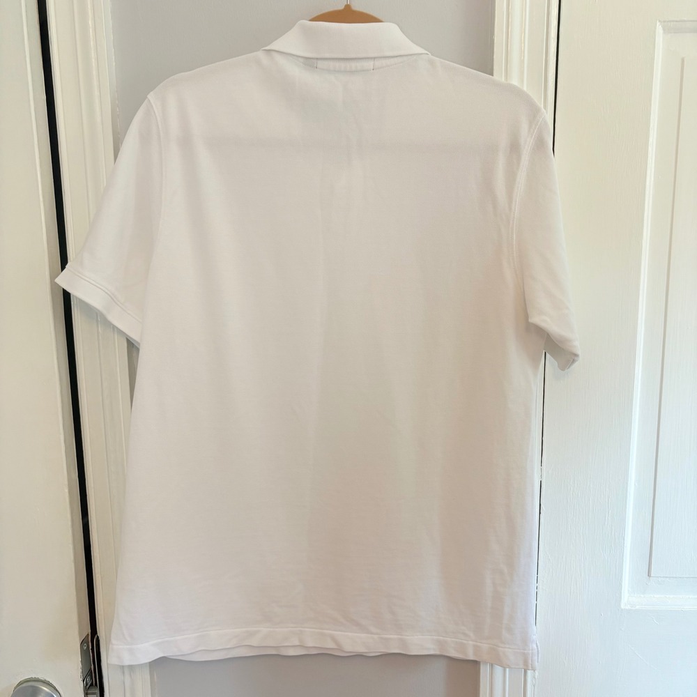 Vineyard Vines Mens Small Polo Shirt White Short Sleeve Pique Cotton Preppy - Picture 3 of 5
